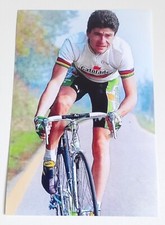 CYCLISME Photo Cycliste GIANNI BUGNO Champion du Monde 1991 .