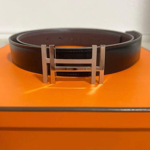 Hermes belt carre silver - h,