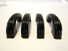 Four Vintage Black Bakelite