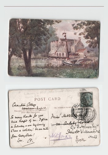 Postcard horsted mill - horsted,