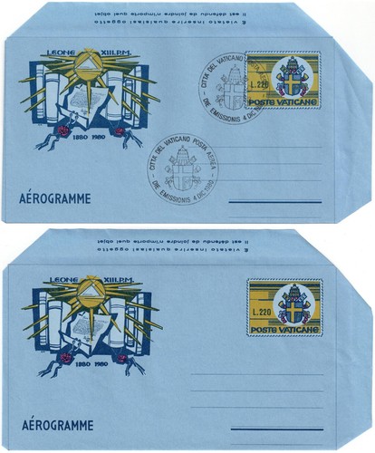 Vaticano 1980 aerogramma - vaticano,