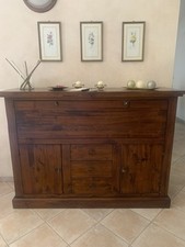 Credenza Arte Povera In Legno Noce Scuro