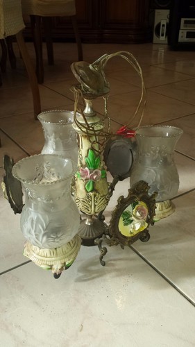 Lampadario ottone con - ottone,