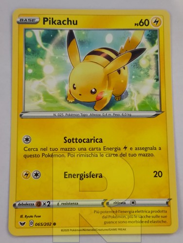Pikachu scudo e spada - scudo,