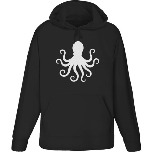 Octopus silhouette felpa con - 'octopus, silhouette'