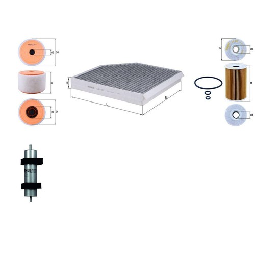 Set filtri knecht - knecht, adatto