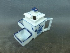 Antica Piccolo Sale da Tavolo Pentola Per Spezie Porcellana Arte Di La Vintage