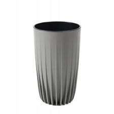 Elegante vaso da fiori MIRA alto ECO wood Ø 30 cm colore GRIGIO
