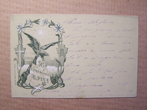 Alpini cartolina epoca - d'epoca,