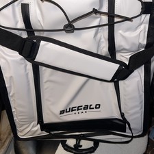 Buffalo Gear Kayak Fish Cooler Bag With Shoulder Strap White Black 36"x19" EUC