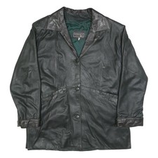 VERSACE Giacca Uomo Pelle Nera