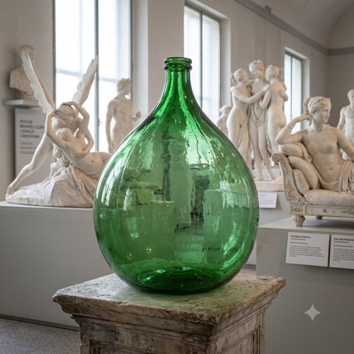 Damigiana vetro verde da - damigiana,