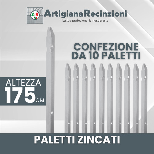 Paletti per recinzione zincati - paletti,