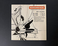 Manuali originali serie Nordmende_Philharmonic_HiFi_System PA / CD / TU 1000