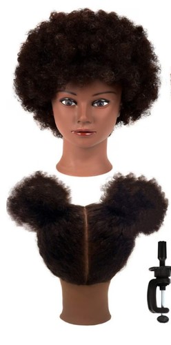 Testa manichino 100 capelli - testa, 100%
