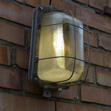 1/4 vecchia lampada industriale lampada da parete vintage lampada industriale lampada bunker