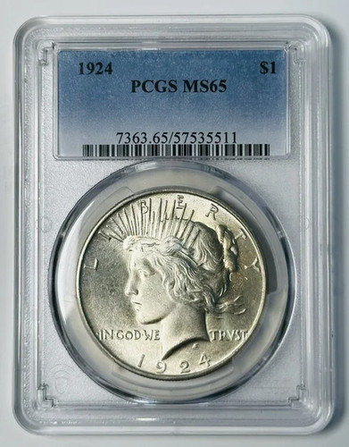1924 dollaro della pace pcgs - 1924,