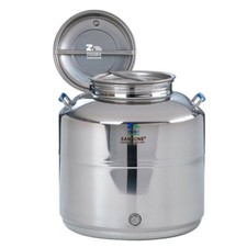 FUSTO BIDONE SANSONE X OLIO MOD. EUROPA SALDATO ACCIAIO 50LT CON PREDISPOSIZIONE