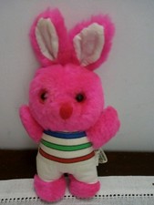 PELUCHE CONIGLIETTO FUCSIA MAGLIA A RIGHE IMPOLVERATO MINI ELEPHANT PLUSH TOY