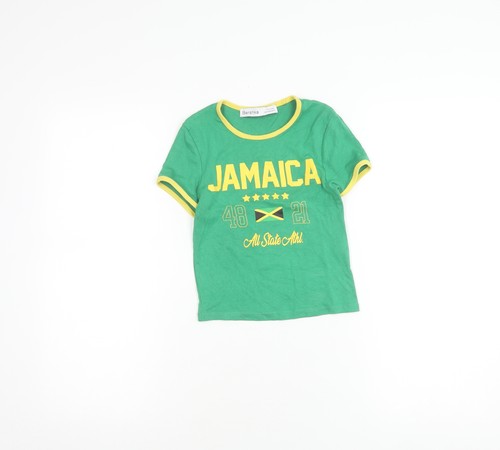 Shirt bershka bambina verde - t-shirt,