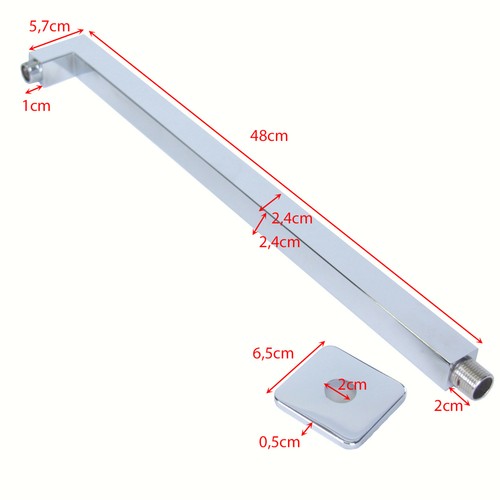 50cm supporto parete braccio - a,