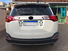 Striscia maniglione portabagagli baule acciaio cromato per Toyota rav4 2014-2018