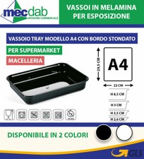 Vassoio A4 Per Salumeria in Melamina Vassoi Per Vetrina Alimenti 29,5 x 22 cm