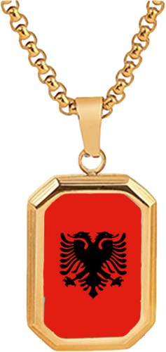Albania gold colour necklace - colour,