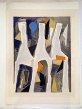 Marino Marini - Litografia originale a colori su carta, firmata a matita