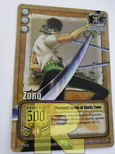 Zoro - Possenti Spade di Sheltz Town ® BP-C04 ® Rara Holo ® One Piece ® Italiano