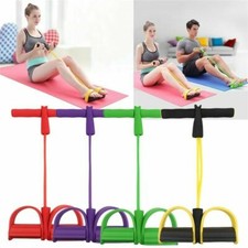 TUBO ELASTICO ESERCIZI YOGA ADDOMINALI SPORT TIRA CORDA FITNESS PEDALI ELASTICA