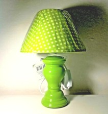 LAMPADA ABAT-JOUR DA APPOGGIO COMODINO ARREDAMENTO COLORE VERDE