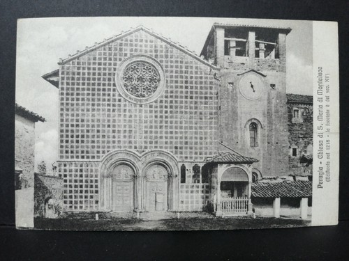 Cartolina perugia chiesa - perugia, di