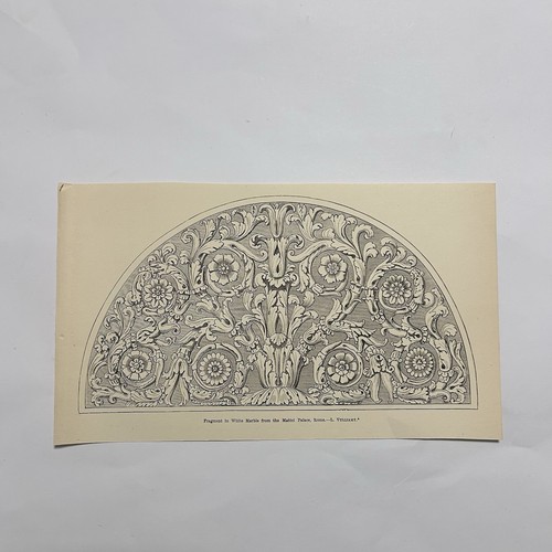 Stampa decorativa antica 1910