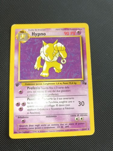 Pokemon hypno rara - rara, prima