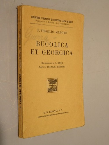 Bucolica georgica publio - bucolica,