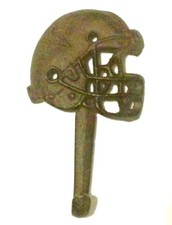 Gancio per casco calcio metallo ghisa nuovo 3 1/2x6 pollici