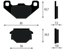 PASTIGLIE FRENO POSTERIORI