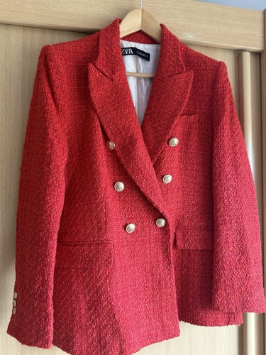 Blazer rosso zara - blazer,
