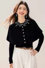 Maglione Donna Nero Elegante