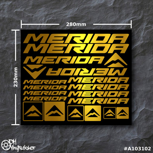 Set adesivi merida oro - merida, |