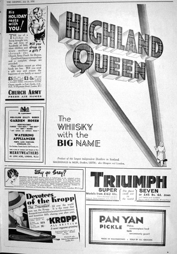 Old print 1930 highland - old, queen