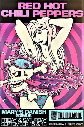 Poster concerto red hot chili - red,