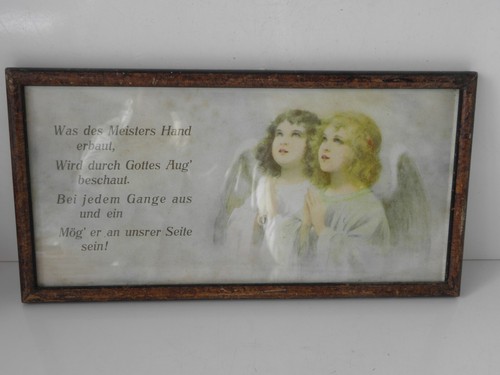 Quadro antico frase con - , 2