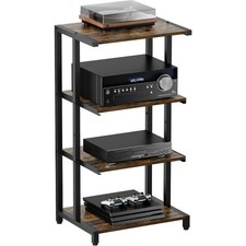 4-Tier Wooden Media Stand AV