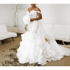 Abito da sposa sirena organza