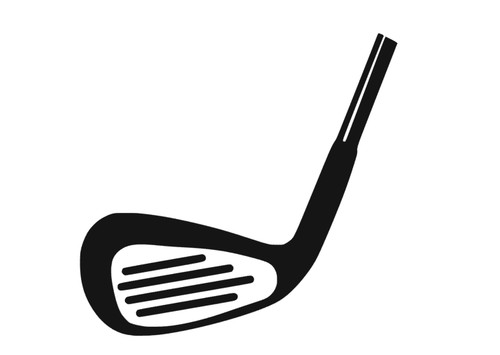 Mazza golf adesivo - golf,