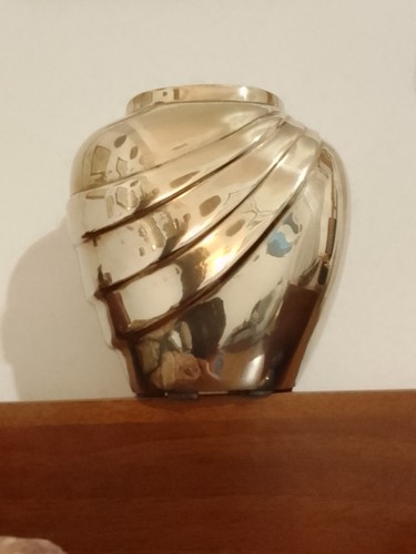 Vaso art decò - decò, ottone