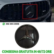 LOGO ANTERIORE per MERCEDES Classe A W177 - NERO - B W247 - C W205 - STEMMA