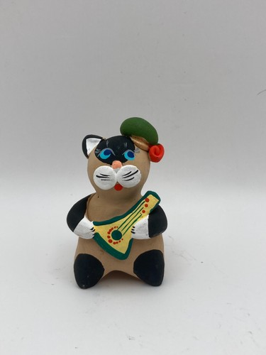 Gatto fischietto ceramica